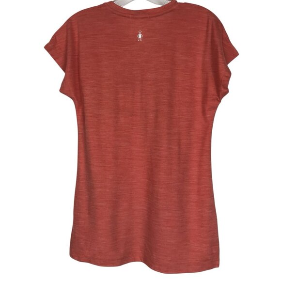 Smartwool Shirt Womens Size Small Orange Steamboat Springs Short Sleeve - Picture 6 of 11
